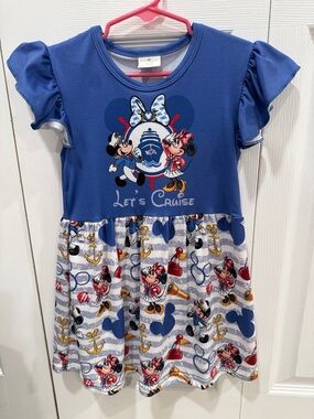 Disney 'Let's Cruise' Mickey & Minnie Nautical Dress